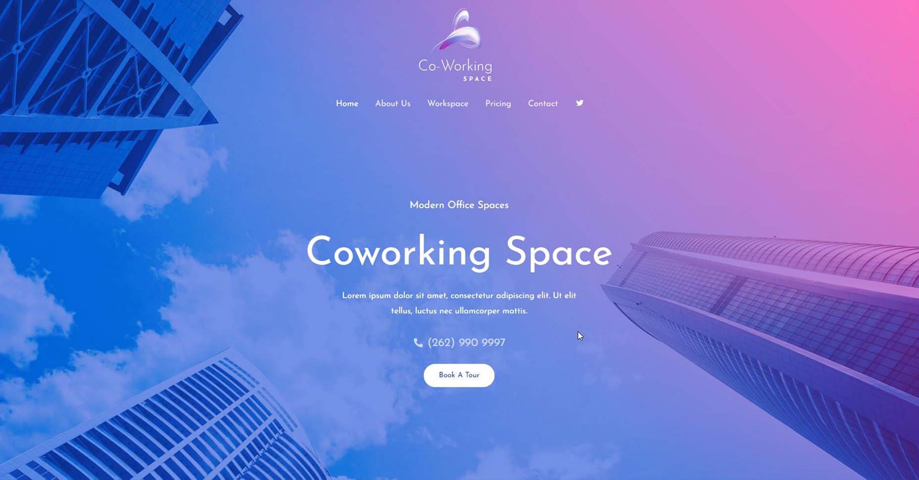Home page of Freelance Digital Marketing Portfolio Website