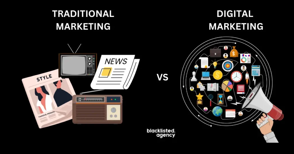 traditional marketing vs digital marketing